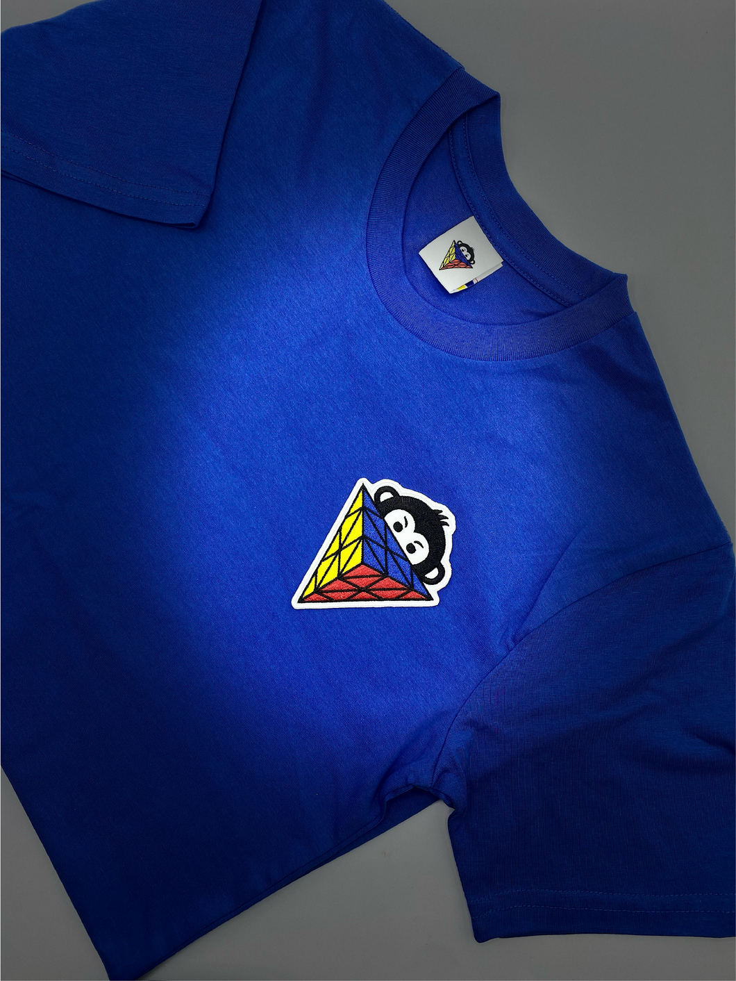 Blue patch tee